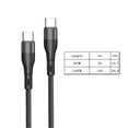 thumbnail image 2 of 0.25m/1m USB C To Type C Extended Link Cable 66W Fast Charging Cable Data Transfer Cord for Phone Tablet Laptop, 2 of 8
