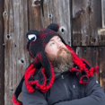thumbnail image 4 of ER Gorro de pulpo tejido a mano para adulto en Europa y América con forma de pulpo (azul) oso de fresa Electrónica, 4 of 5