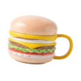 thumbnail image 4 of Taza de café de cerámica, taza de té, colección práctica, taza de hamburguesa de cerámica, taza para beber Mango amarillo, 4 of 9