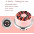 thumbnail image 4 of Aluminium Alloy Revolving Cake Stand 12 Inch Rotating Cake Turntable for Cake Cupcake Decorating Supplies, 4 of 6