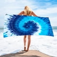 thumbnail image 2 of Charmgo Beach Towel Clearance, Summer Microfiber Beach Towel Double-Faced Velvet Quick Dry Bath Towel Beach Towels Oversized Bath Towels C One Size, 2 of 3