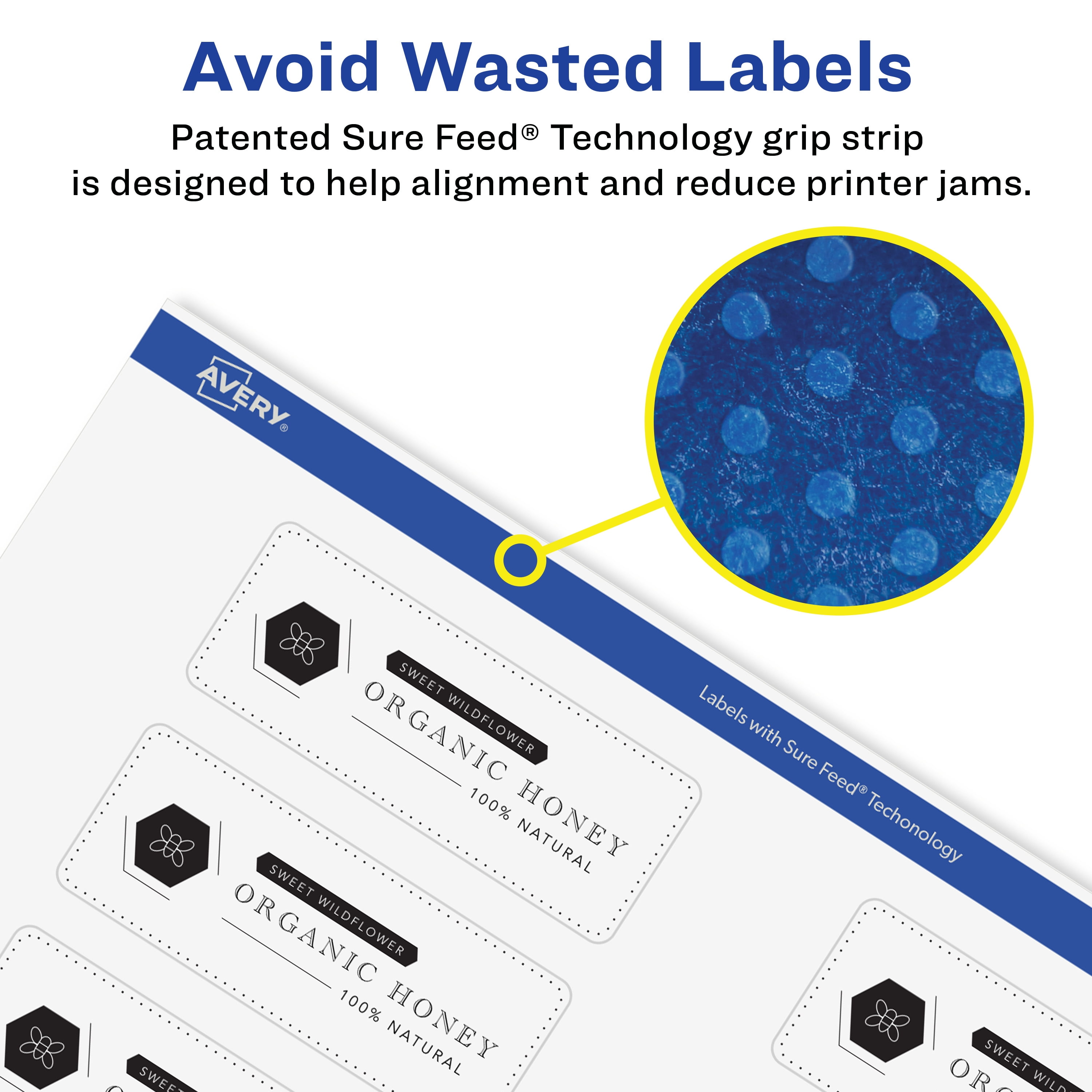 Avery Glossy Clear Rectangle Labels, 1.5" x 2.75", 100 Labels