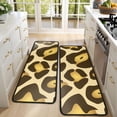 thumbnail image 4 of Kitchen Rugs Sets Of 2,Gold and Brown Of Leopard Print Anti Fatigue Kitchen Mat Rugs Non Slip Washable,Decorative Kitchen Floor Mats for Kitchen,Sink,Laundry,17"x47"+17"x47", 4 of 5