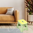 thumbnail image 4 of Foldable Portable Stool 11.4x10.2x9in Lightweight Plastic Low Chair for Outdoor Camping Picnic Home, Compact Travel Seat with Anti Slip Base Comfortable Ergonomic Sitting Easy Storage Furniture, 4 of 6