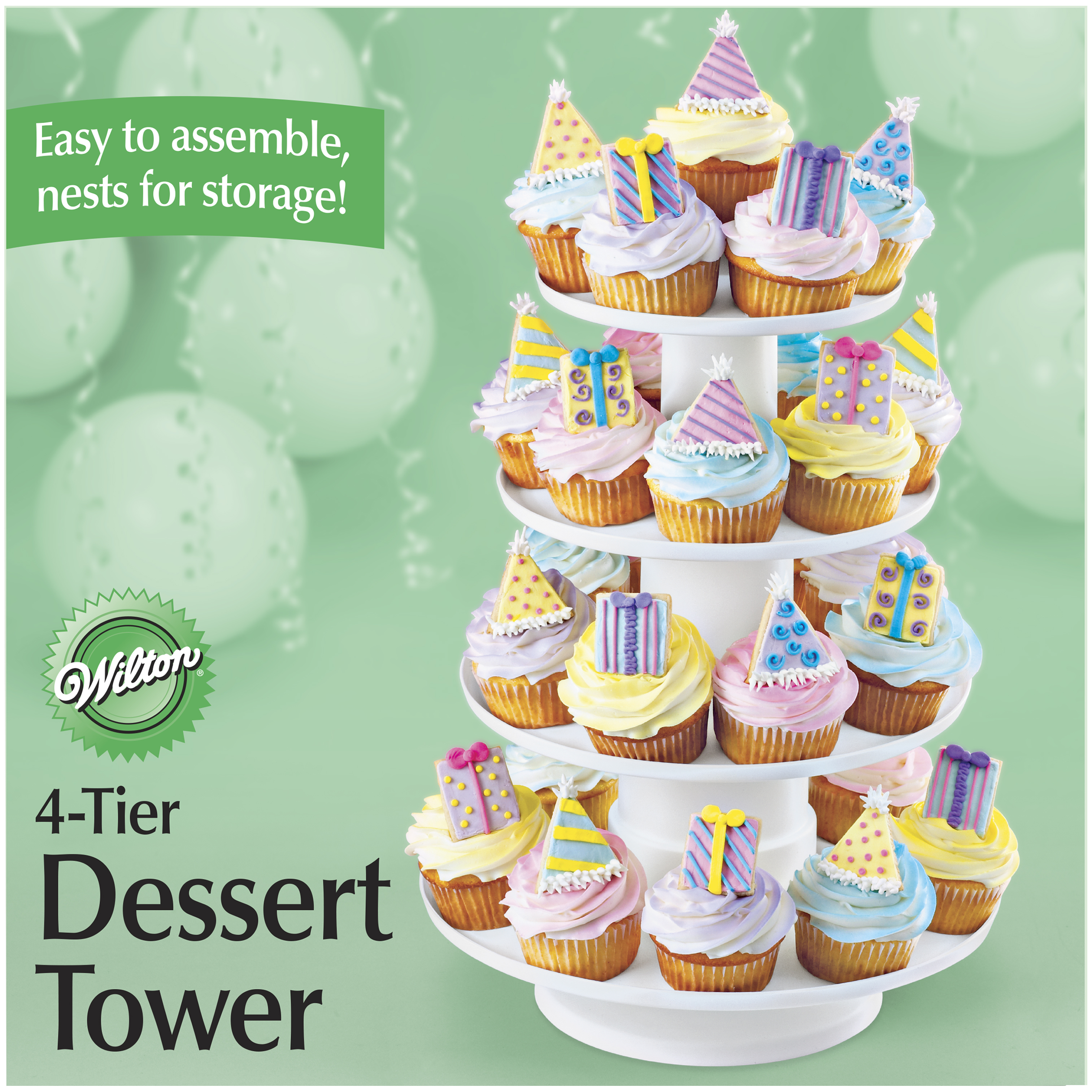 Wilton Stacked 4-Tier Cupcake and Dessert Tower - image 2 of 4
