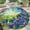 Bluebonnets, variant on Circle Area Rug, Panda Washable Non-Slip Floor Carpet, Soft Rug for Living Room Bedroom Decor 24 Inch