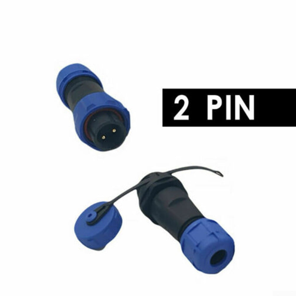 SP13 Series IP68 Waterproof Inline Cable Coupler Plug & Socket Connector Pair 
