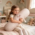 thumbnail image 4 of Ice Silk Long Cushion for Support and Comfort - Cooling Body Pillow for Waist, Back & Legs - High-Resilience Stuffing, Breathable Fabric, Perfect for Home, Sofa & Dorm Use Pink, 4 of 7