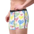 thumbnail image 3 of Wukai Hand Drawn Colored Hearts Print Men’s Underwear Breathable Boxer Briefs,&nbsp;Moisture Wicking & Breathable-XX-Large, 3 of 7