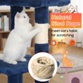 thumbnail image 7 of BestPet Cat Tree 37" Tall Cat Tower Kitten with Scratching Posts and Perches Indoor Activity Center for Cats (Navy Blue), 7 of 7