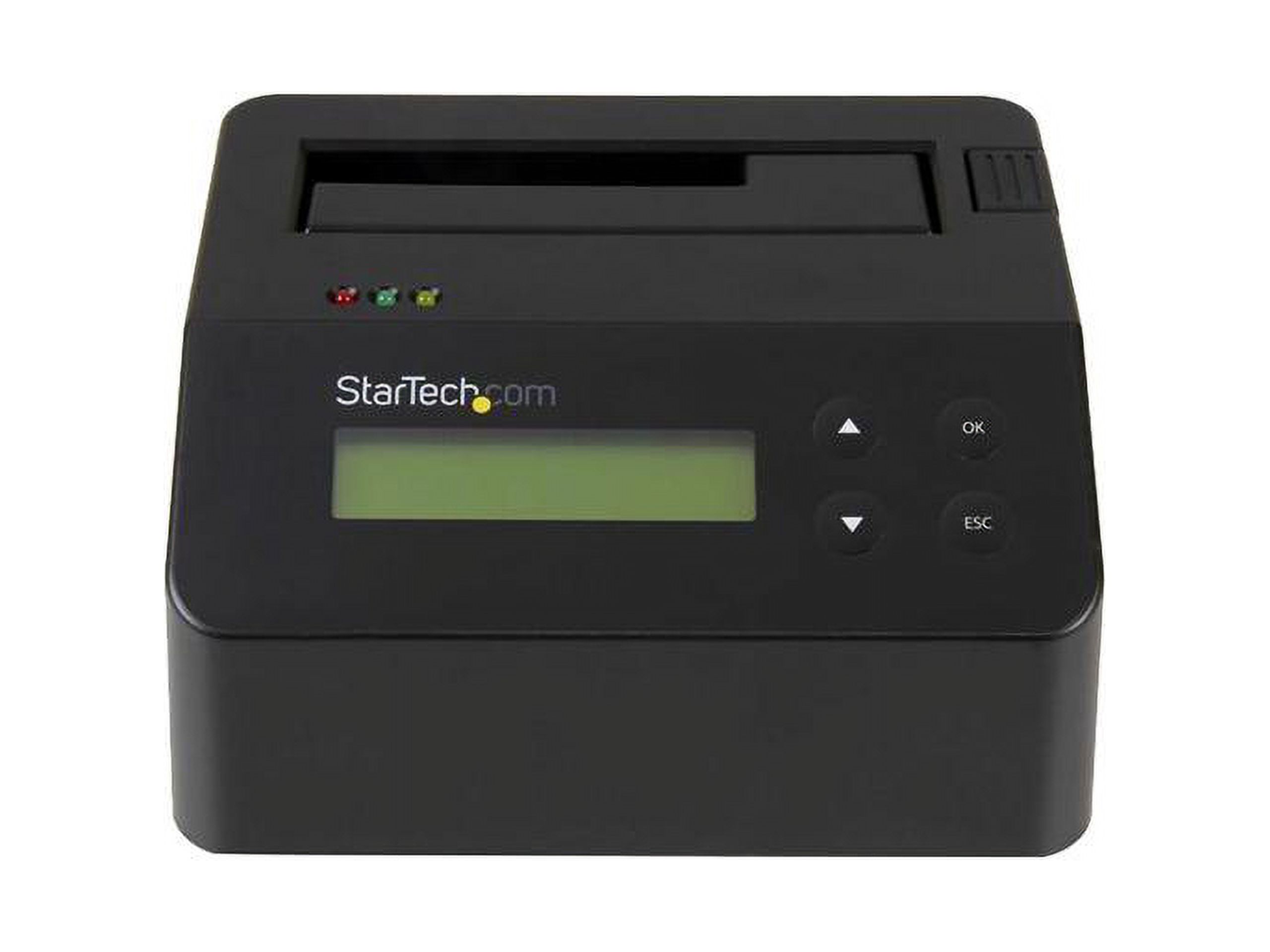 StarTech.com SDOCK1EU3P USB 3.0 Standalone Eraser Dock for 2.5" and 3.5” SATA SSD/HDD Drives - Secure Drive Erase with Receipt Printing - SATA I/II - image 2 of 4