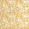 thumbnail image 1 of Botanical Fabric by the Yard, Monochrome Illustration of Floral Details and Berries Energetic Summer Tones, Decorative Upholstery Fabric for Chairs & Home Accents, Marigold White by Ambesonne, 1 of 4