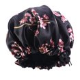 thumbnail image 1 of Sonducket Sleep Bonnet Extra Large Sleeping Hat Doble capa con cordón Turbante para el cabello Patrones bohemios Suministros para la cabeza Sombreros flores negras Sonducket AP009761-08, 1 of 6