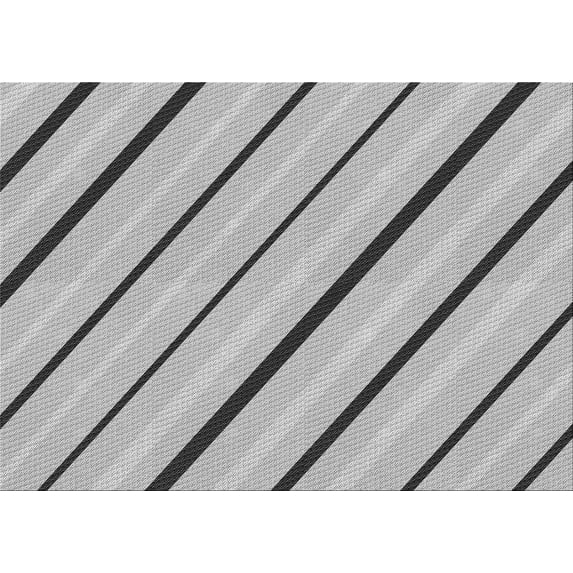 Ahgly Company Indoor Rectangle Patterned Platinum Gray Area Rugs, 8' x 12'