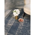 thumbnail image 5 of Furnish My Place Outdoor Geometric Pattern Rug - 2 ft. x 3 ft., Midnight Blue, 5 of 6