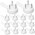thumbnail image 4 of ROSENICE Plastic Non Trace Wall Picture Hooks Frame Hooks White 100 Pcs, 4 of 8