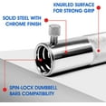 thumbnail image 4 of Yes4All 1.15 inch Dumbbell Connector Bar – 12 inch Long Barbell Connector (Chrome, 3lbs), Single, 4 of 7