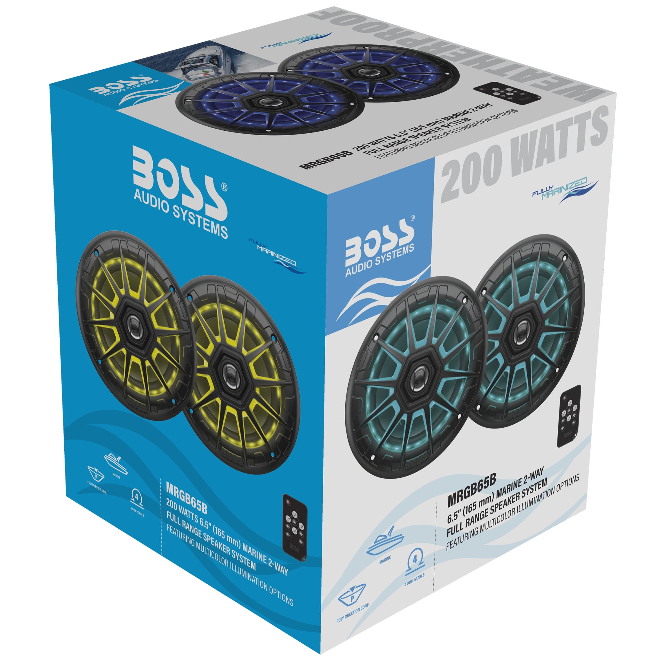 Boss Audio DE6607 5.25 in. 2-Way 150 W Marine Full Range Speaker
