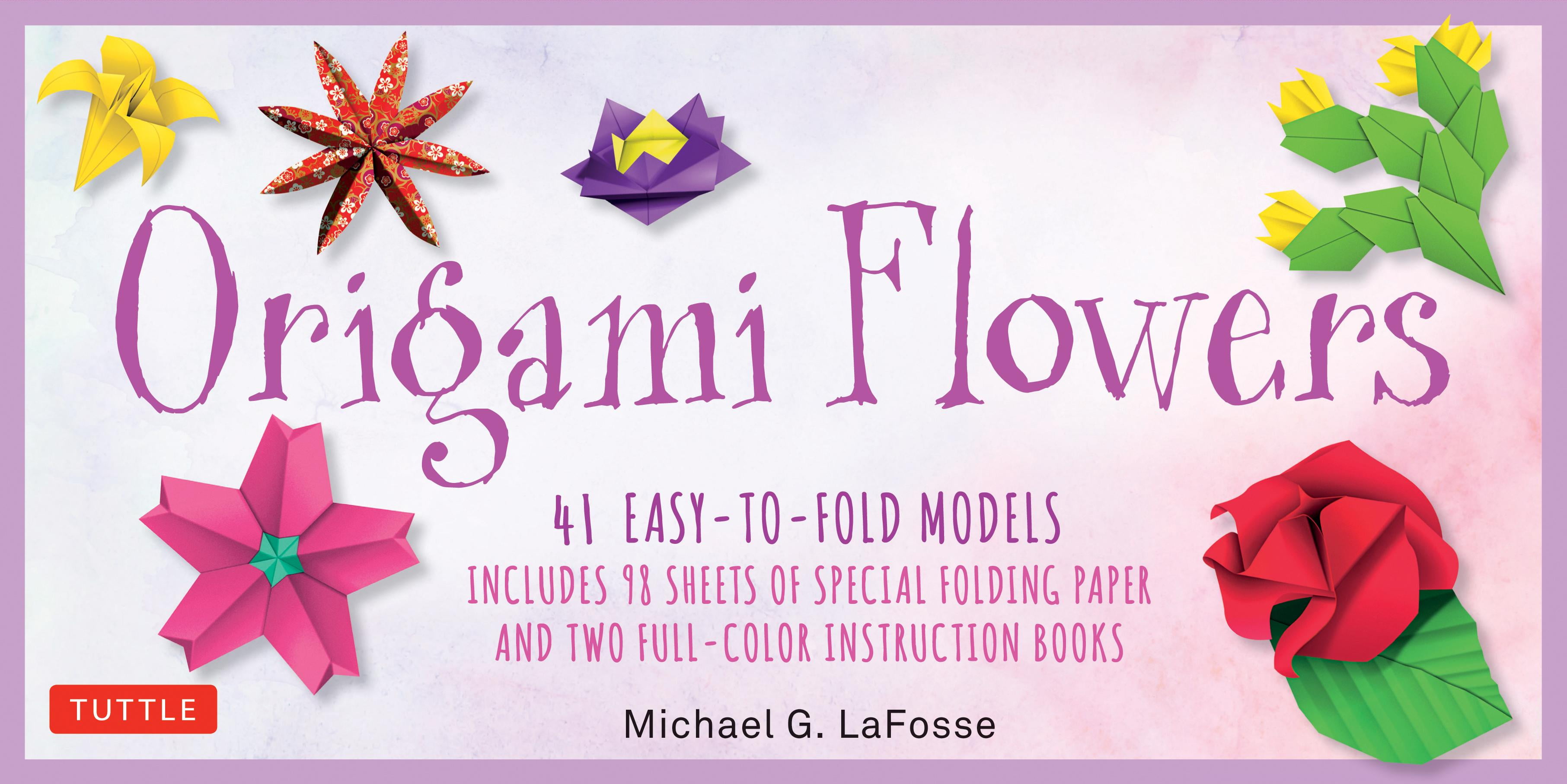 Origami Flowers Kit 41 Easytofold Models Includes 98 Sheets of