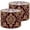 Color 3, variant on Linen Drum Lamp Shades Burgundy Maroon Damask Floral Motifs Symmetry Curved Lines Replacement Lamp Shade 13" x 13" x 10" Lampshadefor Table Lamps Floor Lamps Easy Assembly Required