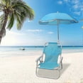 thumbnail image 3 of Beach Chs And Umbrs Outdoor Beach Folding Functal Portable Deck Chs, 3 of 4