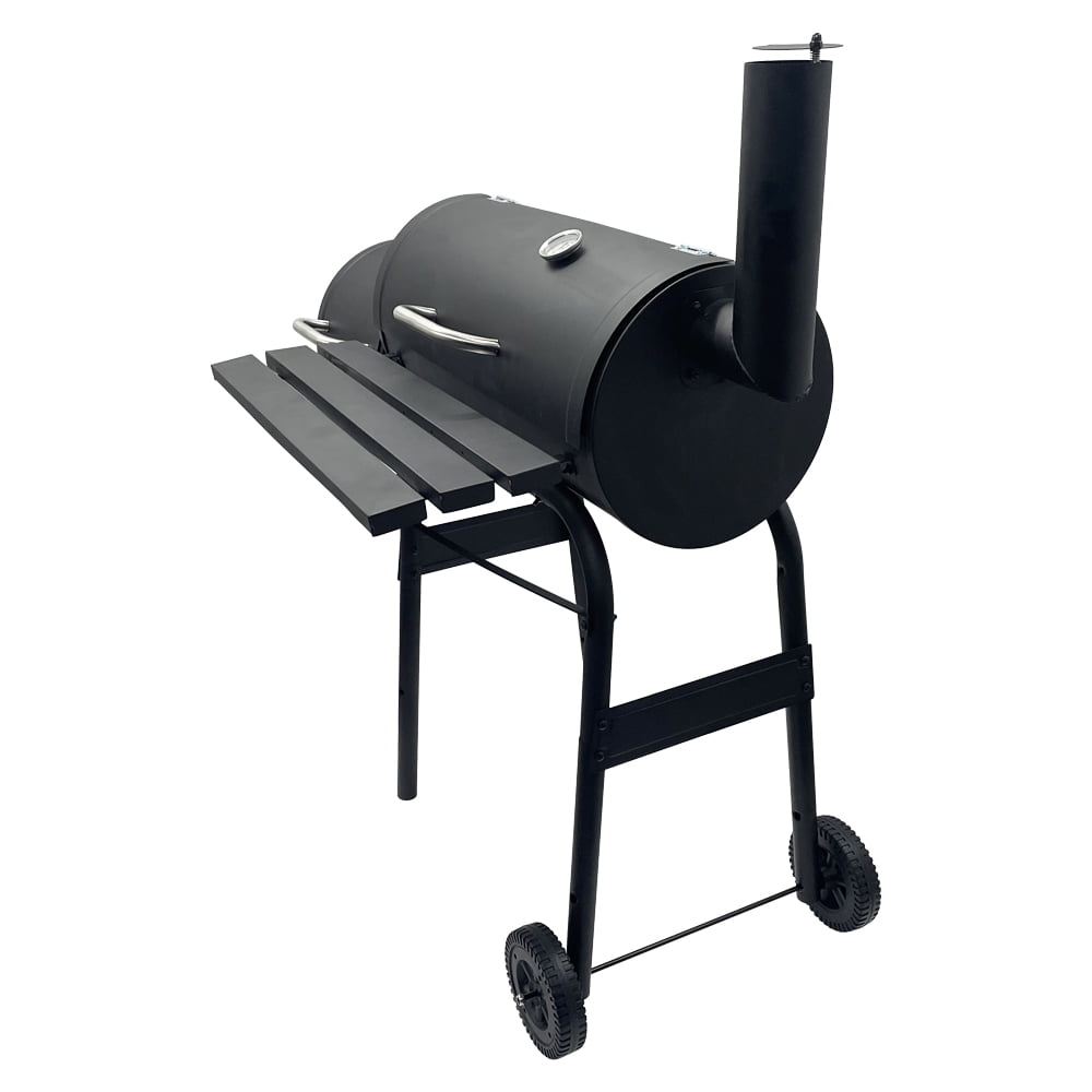 EQCOTWEA BBQ Charcoal Grill 30" with Lid Offset Printing Smoking Box Smoker CC1830F