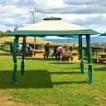 thumbnail image 2 of Gymax 13' x 13' Folding Patio Pop-up Gazebo Canopy Tent Outdoor Shelter Shade Green, 2 of 9