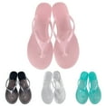 thumbnail image 4 of Daznico Ladies' Transparent Jelly Flip Flops - Summer Clip Toe Beach Sandals & Slippers,for Size 6.5, 4 of 6