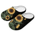 thumbnail image 6 of Chaqlin Sunflowers Moon Women Slippers Soft Plush Fuzzy Comfy Non Slip Indoor Outdoor House Shoes Warm Cozy Memory Foam Sole Lightweight Anti Skid, 6 of 7