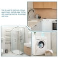 thumbnail image 6 of REGALWOVEN Collapsible Shower Barrier Stopper Water Splash Guard Blocker for Bathroom White 59"Lx0.8"Wx0.5"H, 6 of 6