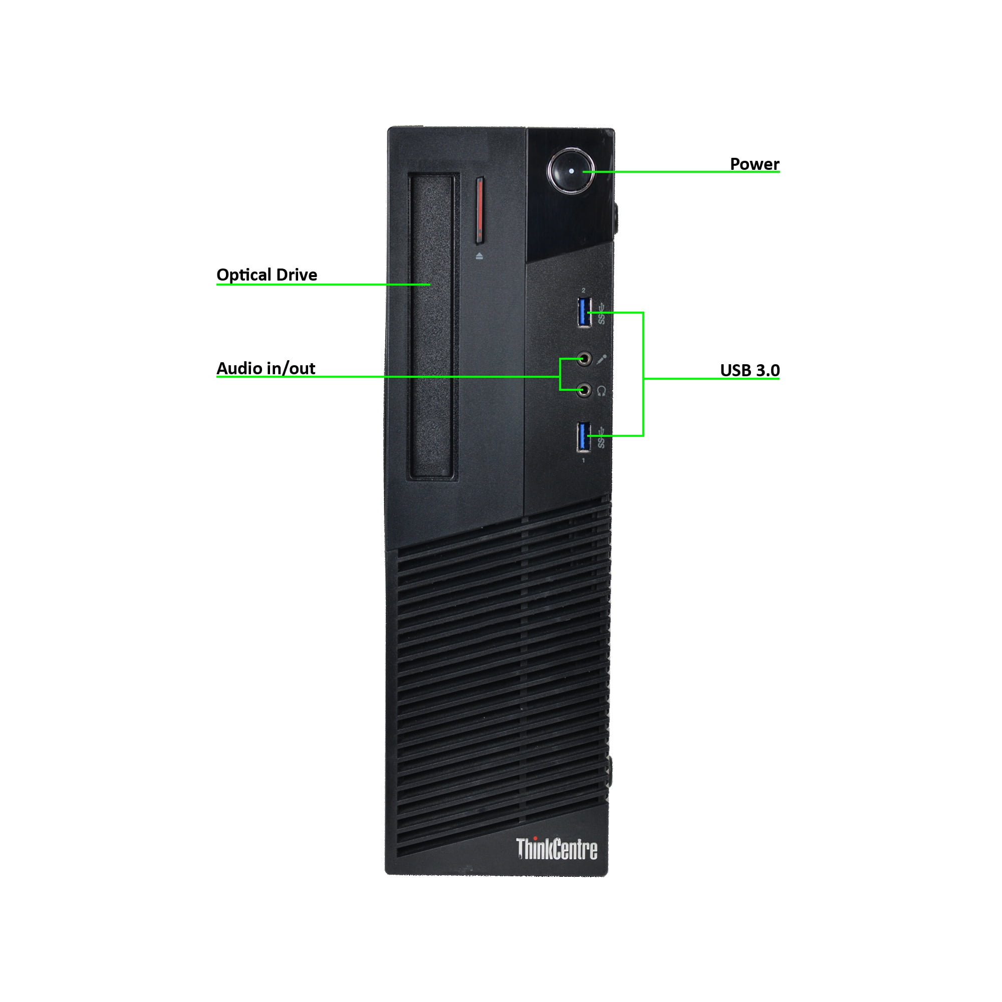 Restored Lenovo M83-SFF Desktop PC with Intel Core i5-4430 3.0GHz Processor, 8GB Memory, 240GB SSD-2.5 and Win 10 Pro (64-bit) (Monitor Not Included) (Refurbished)