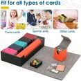 thumbnail image 3 of BAELLERT Magnetic Card Deck Case Multifunction Faux Leather TCG Trading Game Card Holder Organizer Large Capacity Sports Play Card Storage Box, 3 of 8