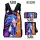 thumbnail image 1 of 3 Piezas Sonic mochila Mochila Escolar Anime sonic Hedgehog Bolsa De Mensajero Estuche De Lápices De Gran Capacidad 3D, 1 of 4