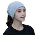 thumbnail image 5 of Riguas Unsiex Fall Winter Hat Hip Hop Colorful Letter Print Soft Elastic Anti-slip Regular Fit Dual Use Windproof Ponytail Hole Cycling Neck Warp Neck Warmer, 5 of 7