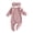 Pink, variant on larppty Newborn Baby Girl Fall Winter Outfits Clothes Knit Jumpsuit Ruffle Romper Newborn Coming Home Outfit for Baby Girl