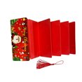 thumbnail image 2 of Injueey Lote de 10 tarjetas de felicitación navideñas con forma de billetera y sobre para difundir alegría y alegría. Kits de decoración para fiestas rojo, 2 of 5