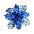 thumbnail image 4 of XMMSWDLA 10 Pcs Glitter Christmas Tree Ornaments Supplies for Xmas Wedding Party Happy New Year Decorations Blue, 4 of 4