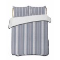 thumbnail image 2 of Quilts King Size, Blue Grey Striped Soft Comforter Bedding Set for Bed, Farmhouse Stripes Modern Abstract Art Lightweight Quilted Bedspread with Pillow Cover(2 Pieces) for All Season, 96x106 Inch, 2 of 9