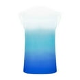 thumbnail image 3 of QUINDOS Débardeurs Femme Gym Bleu Pâle Été Mode Décontractée Col Rond Sans Manches T-shirt Hauts Blouse Camisoles Femme, 3 of 4