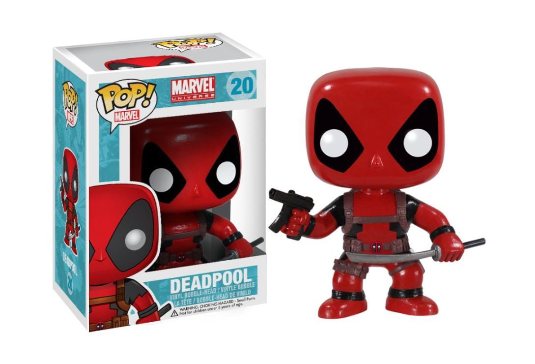Deadpool Action Figure  Bobble-Head Red  Collectible Model Dolls Toy Deadpool 