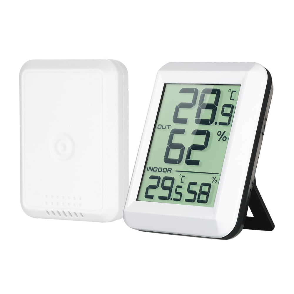 Digital LCD Indoor/Outdoor Thermometer Hygrometer Meter Temperature Humidity UK. 