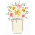 thumbnail image 2 of Allen, Kimberly 19x24 White Modern Wood Framed Museum Art Print Titled - Mason Jar Floral 1, 2 of 4