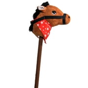 Ponyland Giddy-up 28" Stick Horse Plush, Brown Horse W/ Sound
