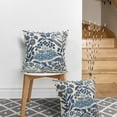 thumbnail image 5 of Birch Harbor Eliza 20" x 20" Navy Embroidered Floral Cotton Adult Decorative Throw Pillow, 5 of 11