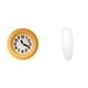 thumbnail image 1 of Reloj de pared analógico contemporáneo y silencioso, y lámpara de pie con pantalla sencilla y protector de bombilla de papel, ideal para cocina, comed, 1 of 8