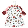 thumbnail image 2 of Hudson Baby Infant and Toddler Girl Cotton Dresses, North Pole, 6-9 Months, 2 of 4
