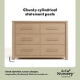 thumbnail image 6 of Art of Nursery by Storkcraft Malta 6 Drawer Dresser - Driftwood, 6 of 12
