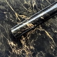 thumbnail image 2 of 1 Piece Black Marble Patterned Wall Background Wall Stickers Oil and Dirt Resistant Furniture Renovation Self-adhesive Wallpaper, 2 of 7