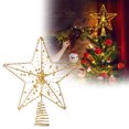 thumbnail image 1 of Holiday Star Tree Topper Exquisite Festive Hanging Ornament For Home Seasonal Celebrations With Elegant Sparkling LED Design, 1 of 5
