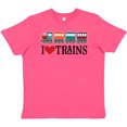 thumbnail image 3 of Inktastic I Love Trains Youth T-Shirt, 3 of 5